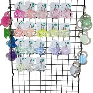 Handmade Star Earrings glow Pacifiers rainbow New Kidcore bundle a kandi kit